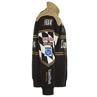 Men's JH Design Black NASCAR Liquid Death Full-Snap Twill Uniform Jacket