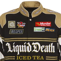 Men's JH Design Black NASCAR Liquid Death Full-Snap Twill Uniform Jacket