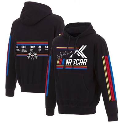 Men's JH Design Black NASCAR x Alvin Kamara Pullover Hoodie