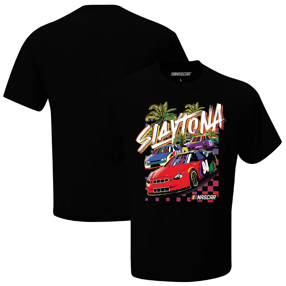 T-shirt NASCAR noir Slaytona pour homme