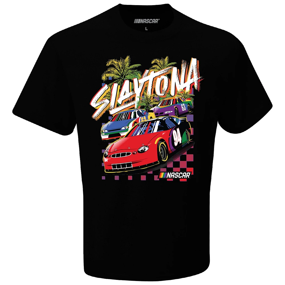 T-shirt NASCAR noir Slaytona pour homme