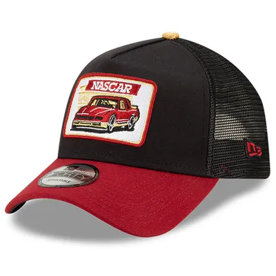 NASCAR New Era Legends 9FORTY A-Frame Adjustable Trucker Hat - Black/Red