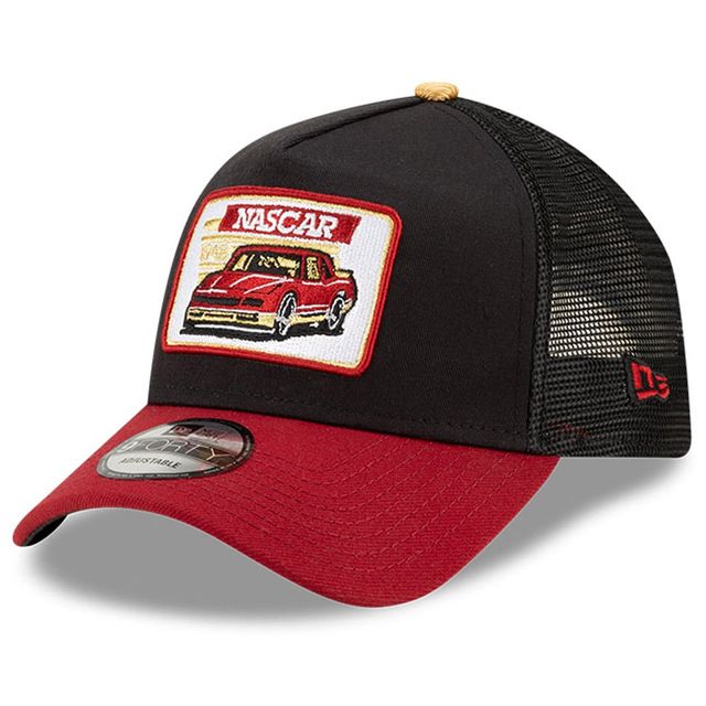 Casquette ajustable A-Frame 9FORTY NASCAR Legends New Era pour homme, noir/rouge