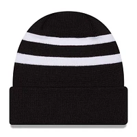 Men's New Era  Black/White NASCAR Cup Series Cuffed Knit Hat