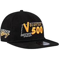 Casquette réglable noire Bristol Motor Speedway Volunteer 500 Retro Cord Golfer New Era pour hommes