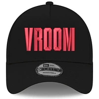 Men's New Era Black NASCAR Vroom 9FORTY A-Frame Adjustable Trucker Hat