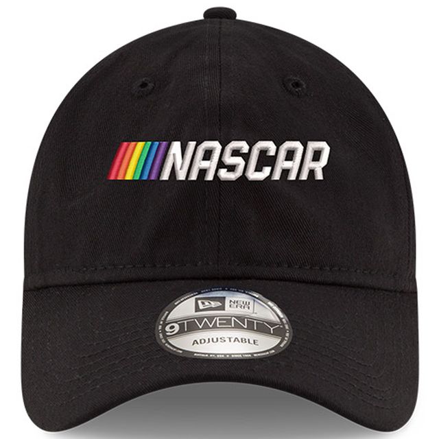Casquette réglable NASCAR Wordmark Pride 9TWENTY New Era pour homme, noire