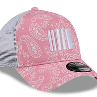 Casquette ajustable rose 9FORTY A-Frame Trucker Paisley New Era pour hommes