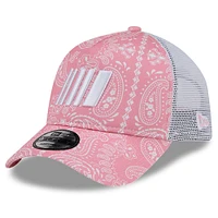 Casquette ajustable rose 9FORTY A-Frame Trucker Paisley New Era pour hommes