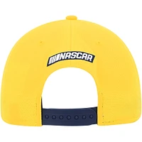 Casquette snapback NASCAR 9FORTY A-Frame Trucker jaune/bleu New Era pour homme