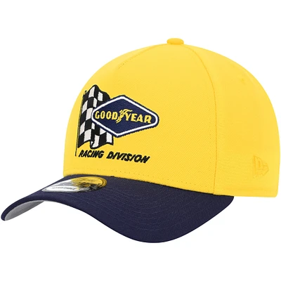 Casquette snapback NASCAR 9FORTY A-Frame Trucker jaune/bleu New Era pour homme