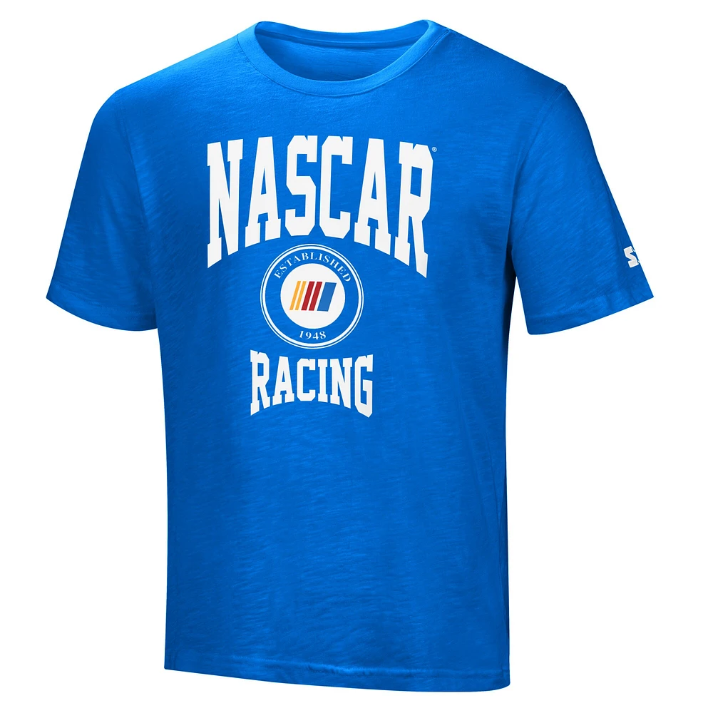 T-shirt Starter bleu clair NASCAR Scout pour homme