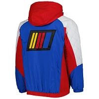 Starter Red/Blue NASCAR The Body Check Half-Snap Pullover Jacket pour homme