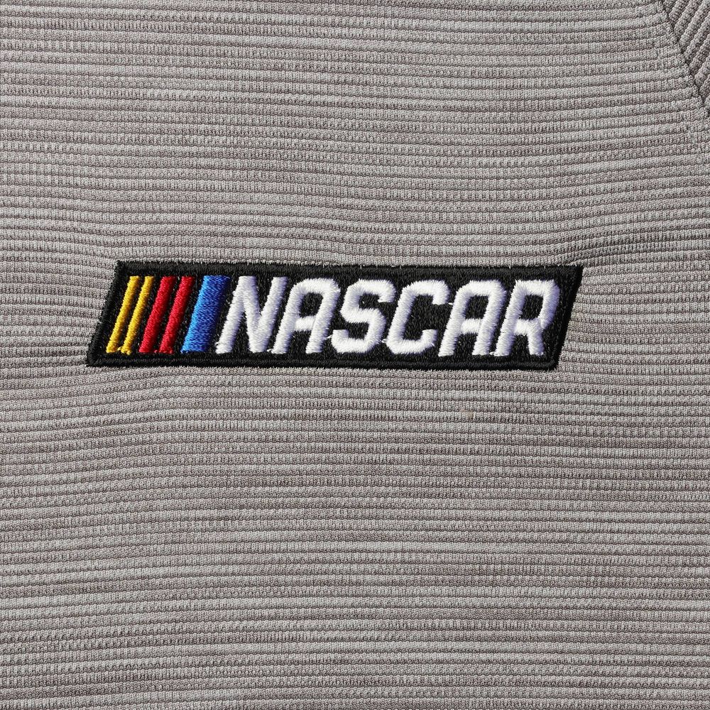 Men's Tommy Bahama Charcoal NASCAR Play Action Raglan Half-Zip Jacket