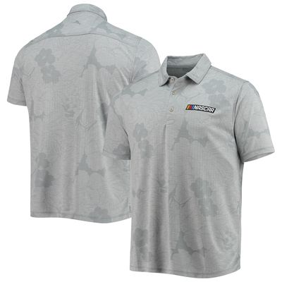 Men's Tommy Bahama Gray NASCAR Miramar Blooms Polo