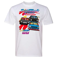 Men's White NASCAR Craftsmen Truck Series Retro Tri-Blend T-Shirt