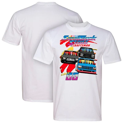 Men's White NASCAR Craftsmen Truck Series Retro Tri-Blend T-Shirt