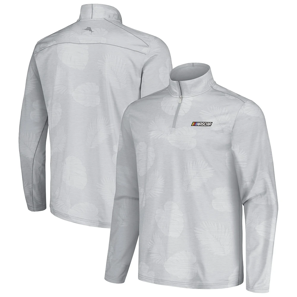 Tommy Bahama Delray Frond IslandZone Half-Zip Jacket - Gray