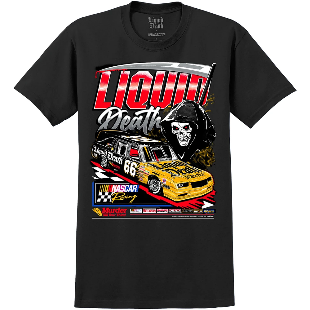 Unisex  Black NASCAR x Liquid Death Thirst Hearse Tri-Blend T-Shirt