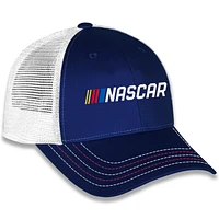 Unisex Checkered Flag Sports Blue NASCAR Trucker Adjustable Hat