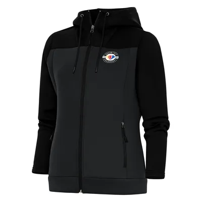 Men's Antigua Black Cleveland Browns Protect Lightweight Full-Zip