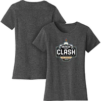 T-shirt à damier pour femmes Sports Heather Charcoal 2024 Clash at the Coliseum