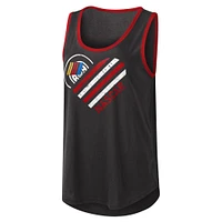 Women's G-III 4Her by Carl Banks Black NASCAR A Game Scoop Neck Tank Top