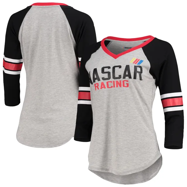 https://cdn.mall.adeptmind.ai/https%3A%2F%2Fimages.footballfanatics.com%2Fnascar-merchandise%2Fwomens-g-iii-4her-by-carl-banks-heathered-gray%2Fblack-nascar-star-club-raglan-3%2F4-sleeve-v-neck-t-shirt_pi4337000_altimages_ff_4337146-88f663f141adc859f624alt1_full.jpg%3F_hv%3D2_640x.webp