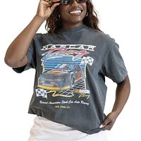Women's Girl Tribe Co. Gray NASCAR Racer T-Shirt