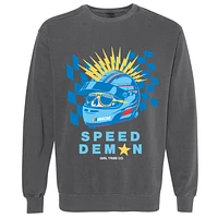 Women's Girl Tribe Co. Gray NASCAR Speed Demon Pullover Sweatshirt