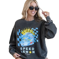Women's Girl Tribe Co. Gray NASCAR Speed Demon Pullover Sweatshirt