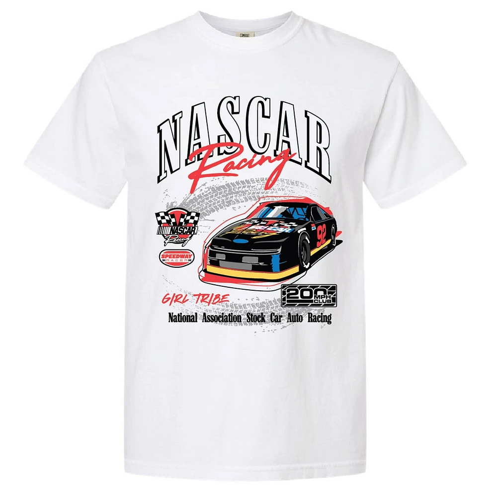 Women's Girl Tribe Co. White NASCAR Racing Speedway T-Shirt