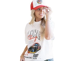 Women's Girl Tribe Co. White NASCAR Racing Speedway T-Shirt