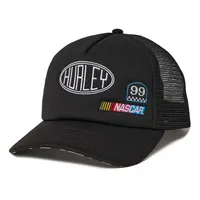 Casquette Snapback en mousse NASCAR Hurley noire pour femme