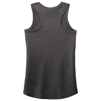 Débardeur tri-blend dos nageur NASCAR Heather Charcoal pour femme avec nom et numéro
