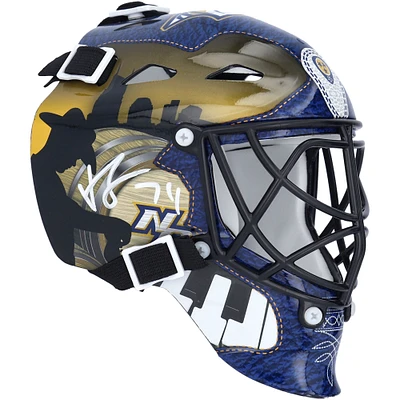 Juuse Saros Nashville Predators Autographed Mini Goalie Mask