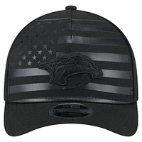 Men's New Era  Black Nashville Predators Game Day Stealth Flag 9FORTY A-Frame Adjustable Hat