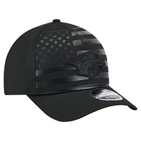 Men's New Era  Black Nashville Predators Game Day Stealth Flag 9FORTY A-Frame Adjustable Hat
