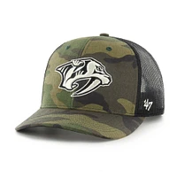 Casquette réglable '47 camouflage/noir Nashville Predators Trucker pour hommes