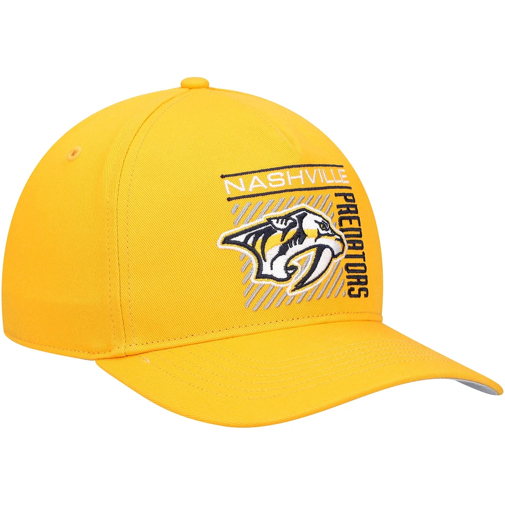 Men's '47 Gold Nashville Predators Reflex Hitch Snapback Hat