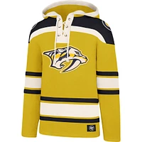 Men's '47 Gold Nashville Predators Superior Lacer Pullover Hoodie