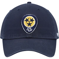Men's '47 Navy Nashville Predators Logo Clean Up Adjustable Hat