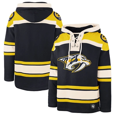 Men's '47 Navy Nashville Predators Superior Lacer Pullover Hoodie