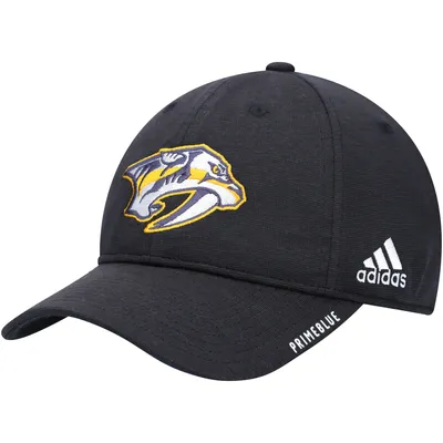 Nashville Predators adidas Team Logo Slouch Primeblue Adjustable Hat - Black