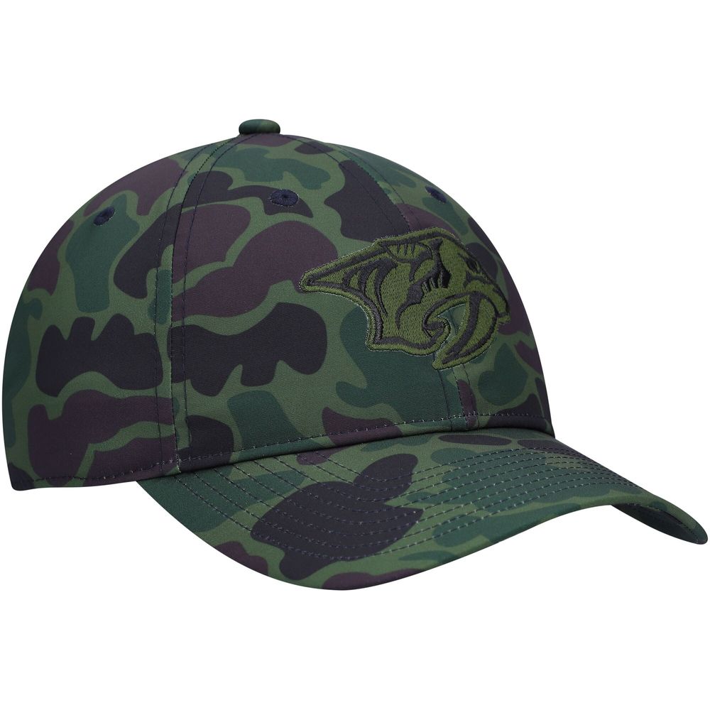 Men's adidas Camo Nashville Predators Locker Room Slouch Adjustable Hat