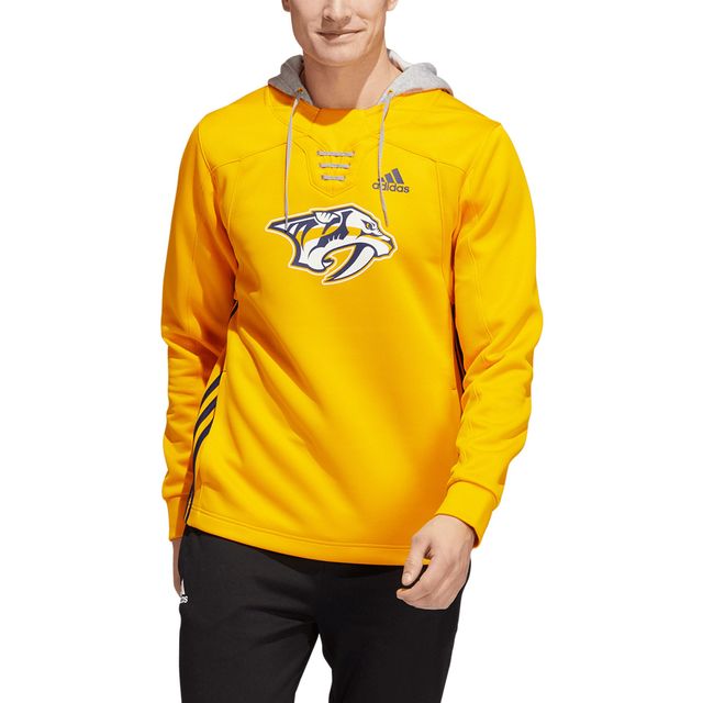 Sweat à capuche adidas Gold Nashville Predators Skate Lace Primeblue Team pour hommes