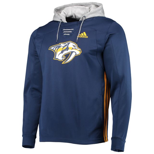 Sweat à capuche adidas Nashville Predators Skate Lace AEROREADY pour hommes, bleu marine