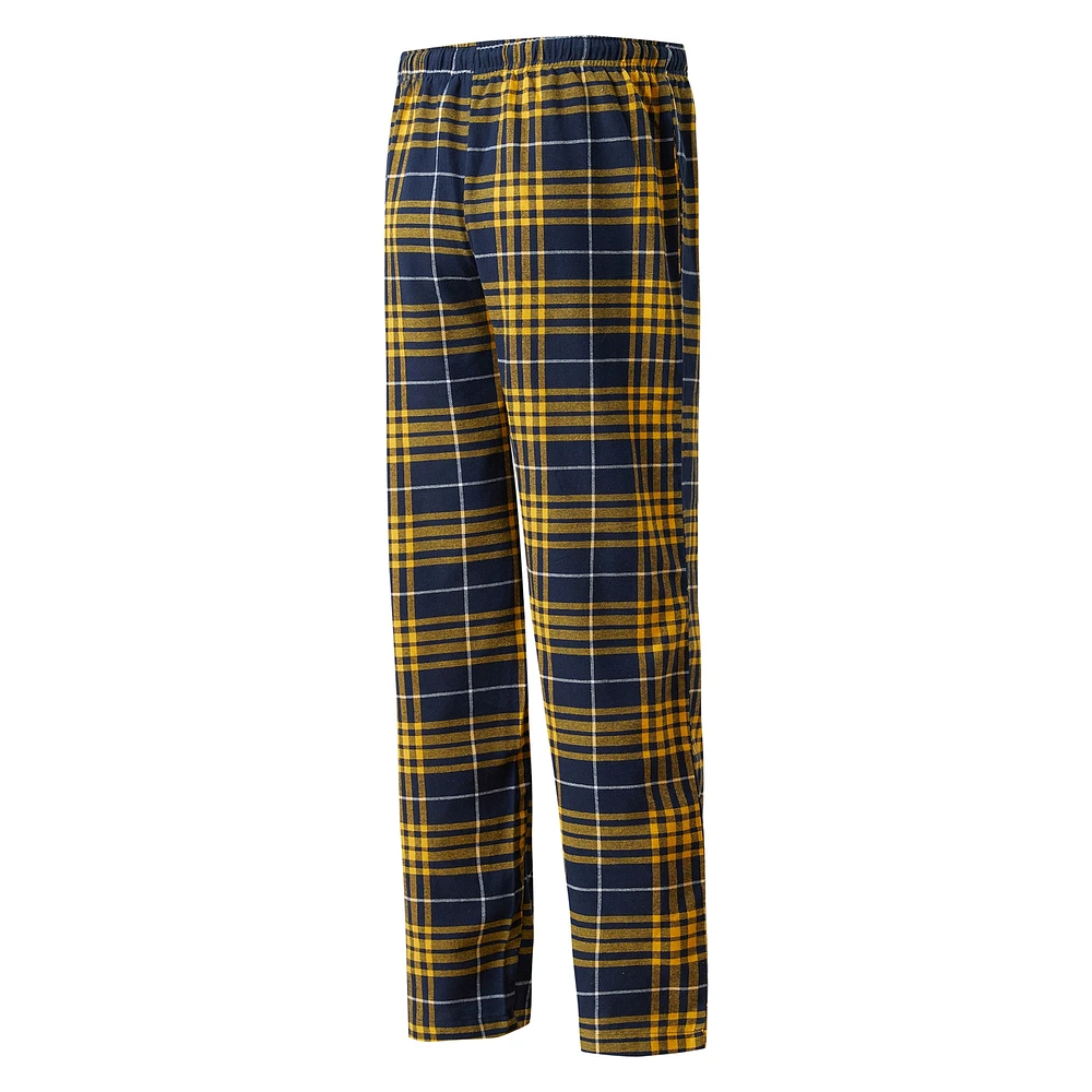 Men's Concepts Sport Navy/Gold Nashville Predators Concord Flannel Sleep Pants