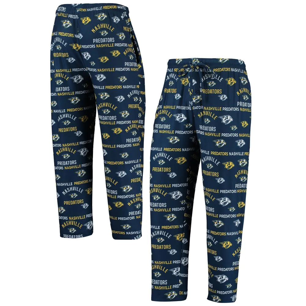 Nashville Predators Concepts Sport Gauge Allover Print Knit Sleep Pants -  Navy