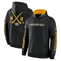 Men's Fanatics Black Nashville Predators Big City Legacy Fleece Pullover Hoodie